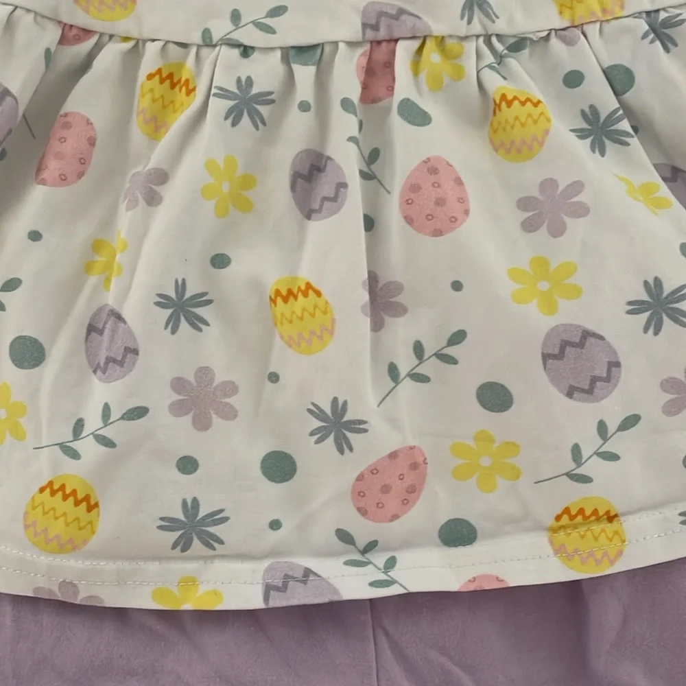 Stitchy Fish boutique girls Easter outfit - Picture 2 of 6